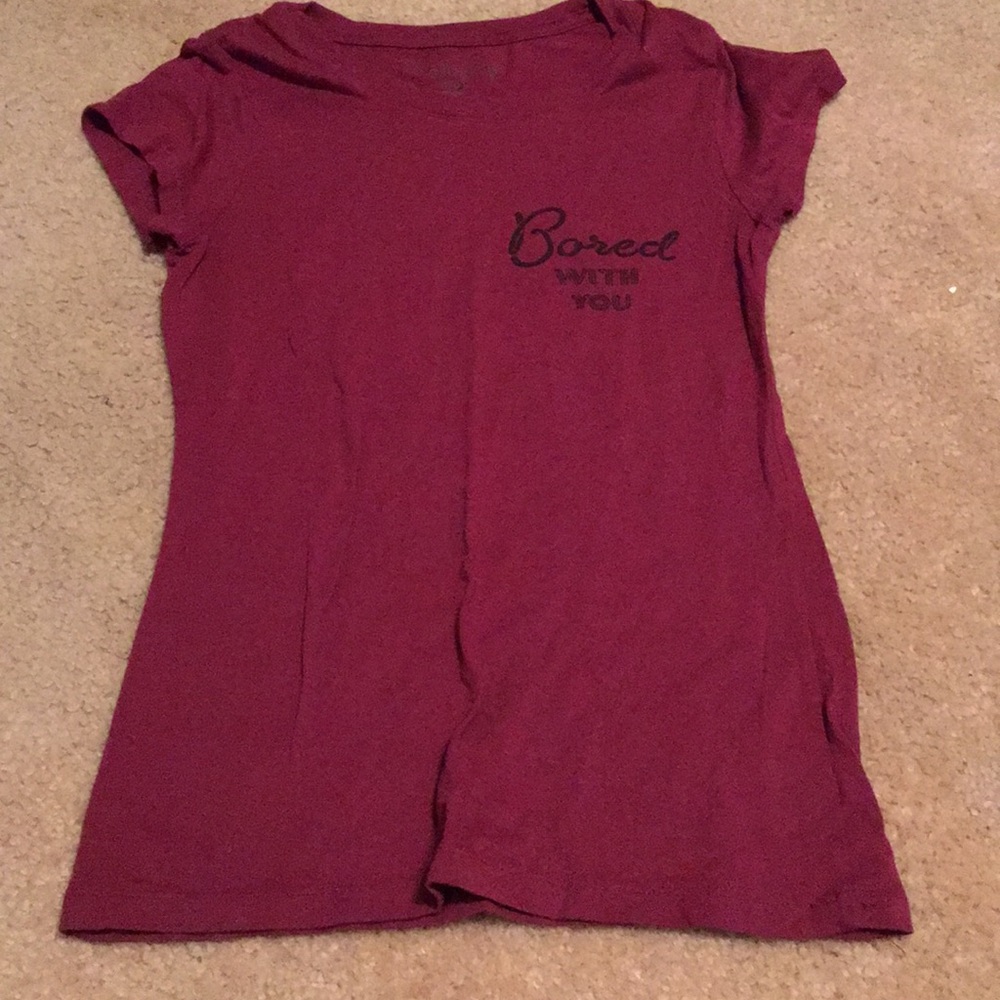 Burgundy shirt